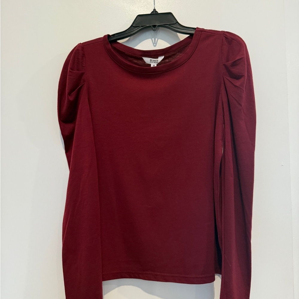 Elegant Burgundy Long Sleeve Top BB Dakota